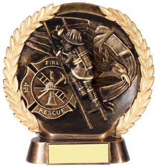 Fireman High Relief Resin Award